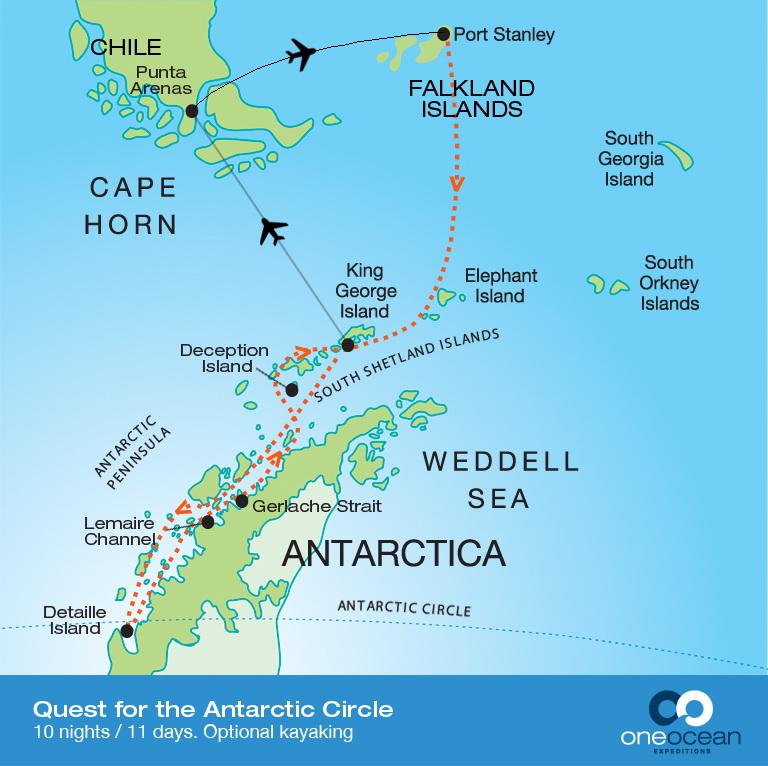 Antarctic Circle Crossing Cruise One Ocean Expeditions 9150